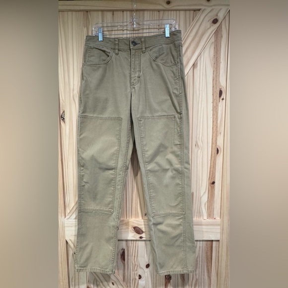 Rei Cooperative Men’s Pants Reinforced Knees Khaki Size 32x32 Actual (32x31) - Picture 2 of 11